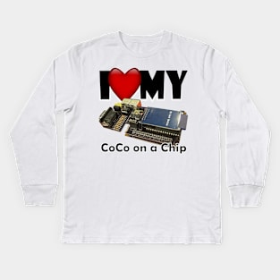 I Love my CoCo on a Chip Kids Long Sleeve T-Shirt